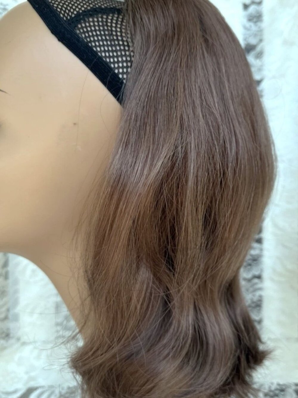 Vintage 100% Human Hair Fall from the 1970's -#9 Brown  NEW with tags